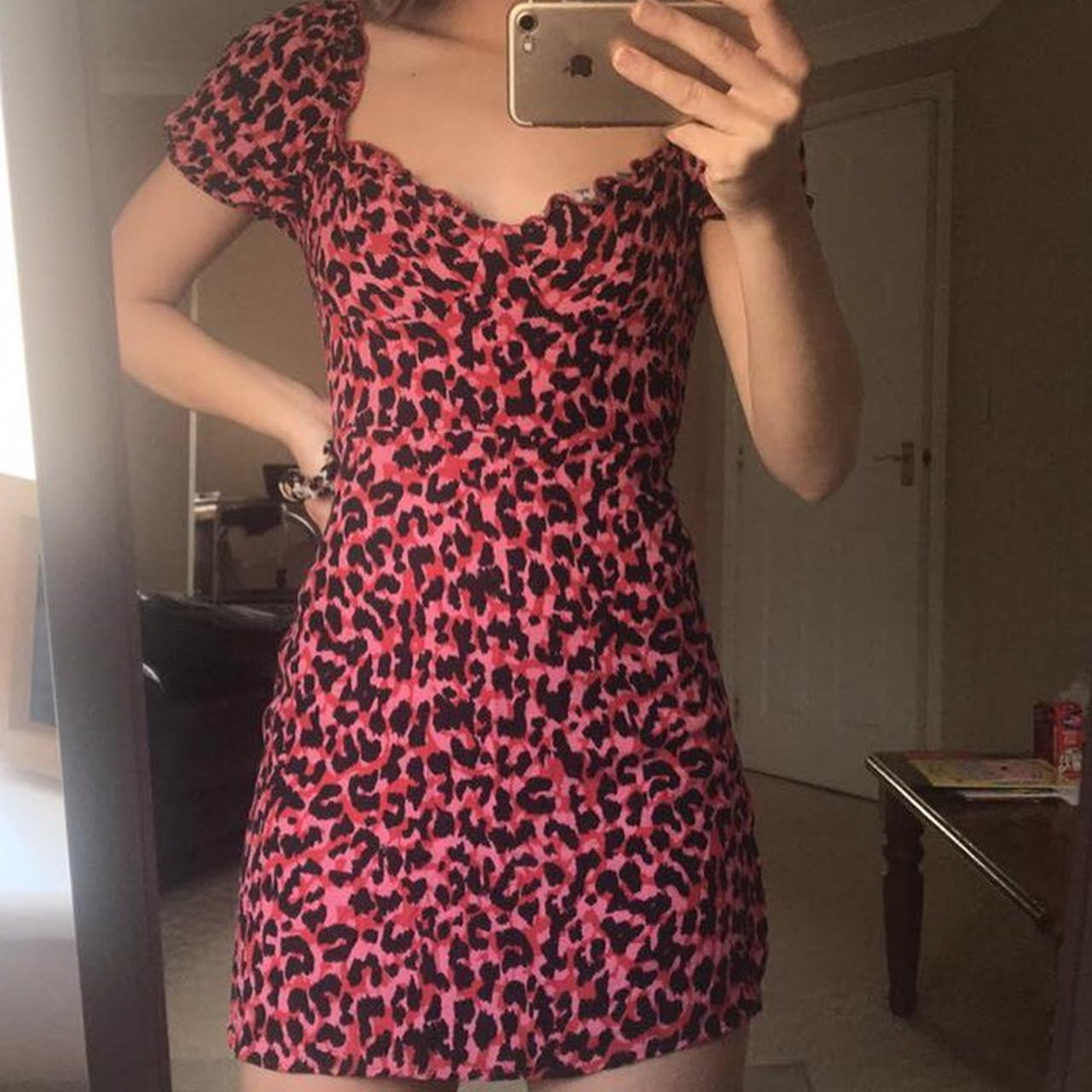 Pull and bear top leopard print dress