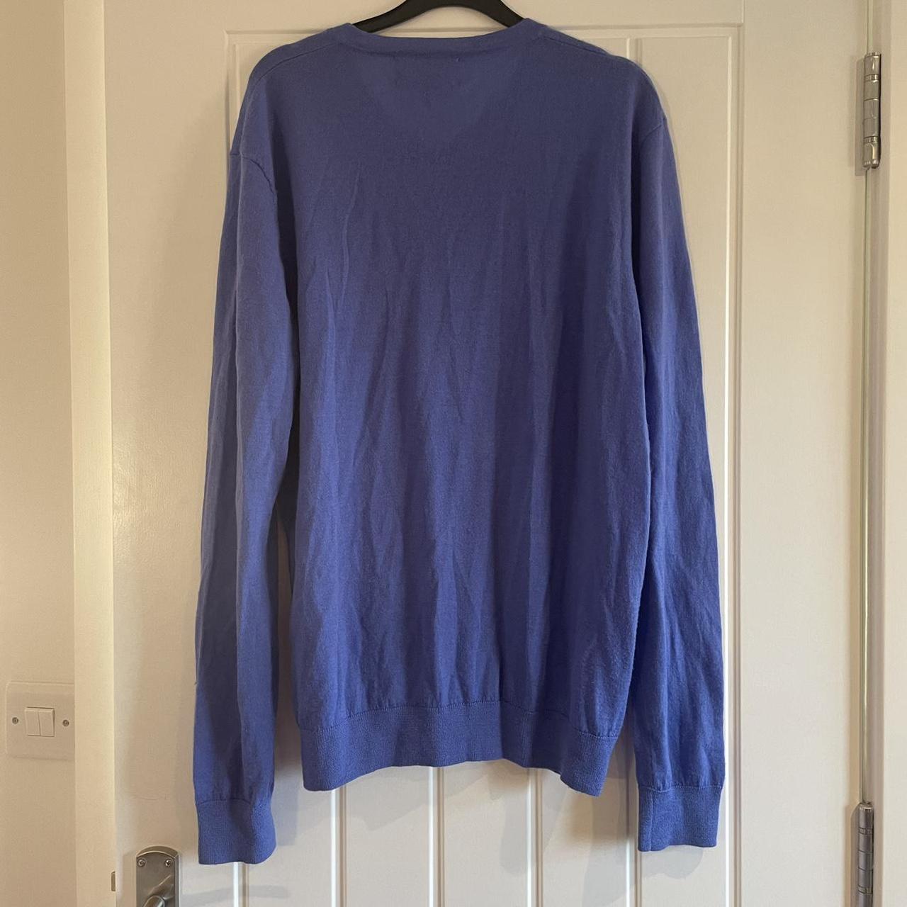 ‘Gorgeous John Lewis Mens lavender v-neck fine wool... - Depop