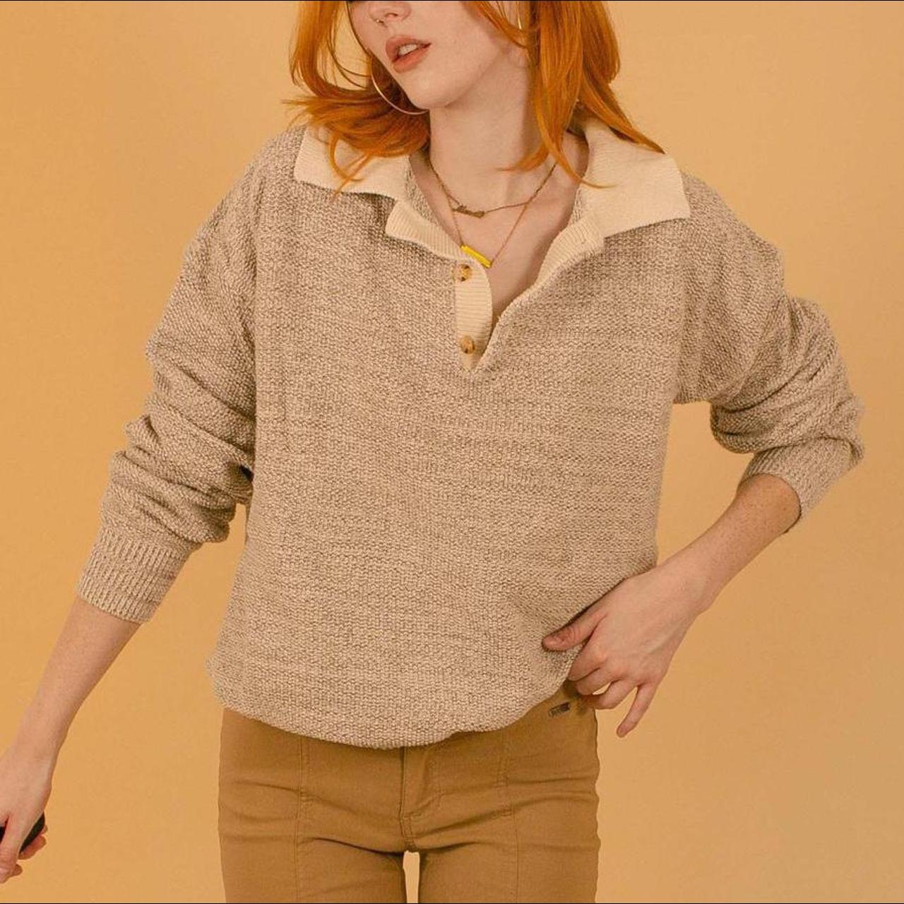 collared henley sweater
