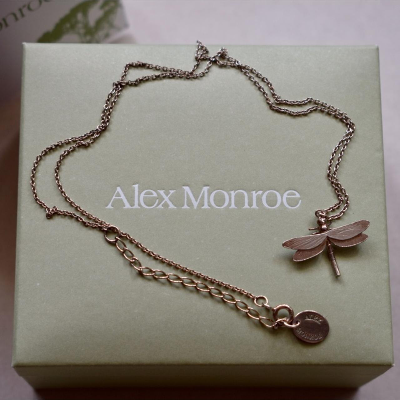 Alex Monroe Dragonfly Fossil Nugget Necklace Gold Plate - PLAISIRS -  Wellbeing and Lifestyle Products & Gifts