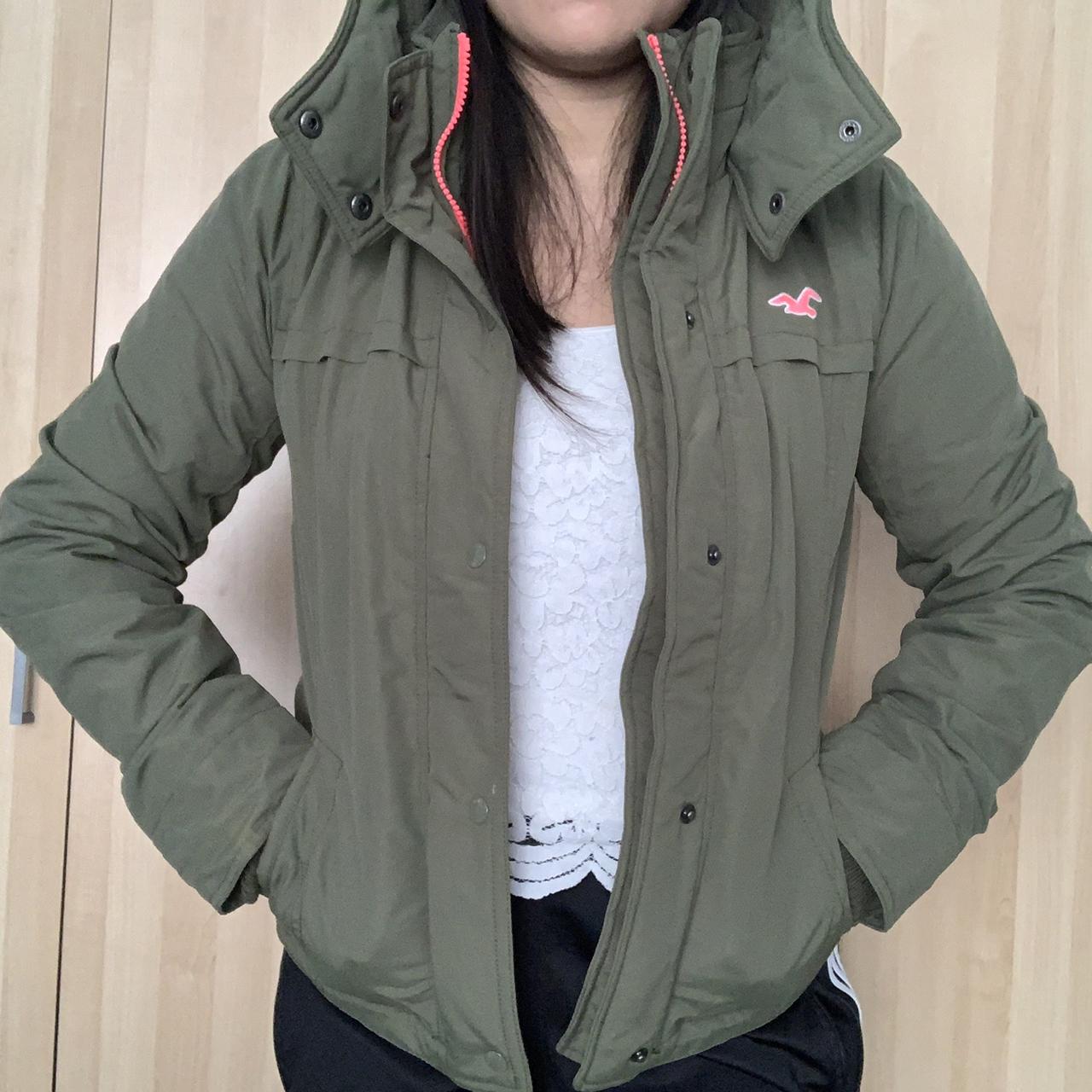 Hollister Parka Jacket Worn A Few Times But Still... - Depop