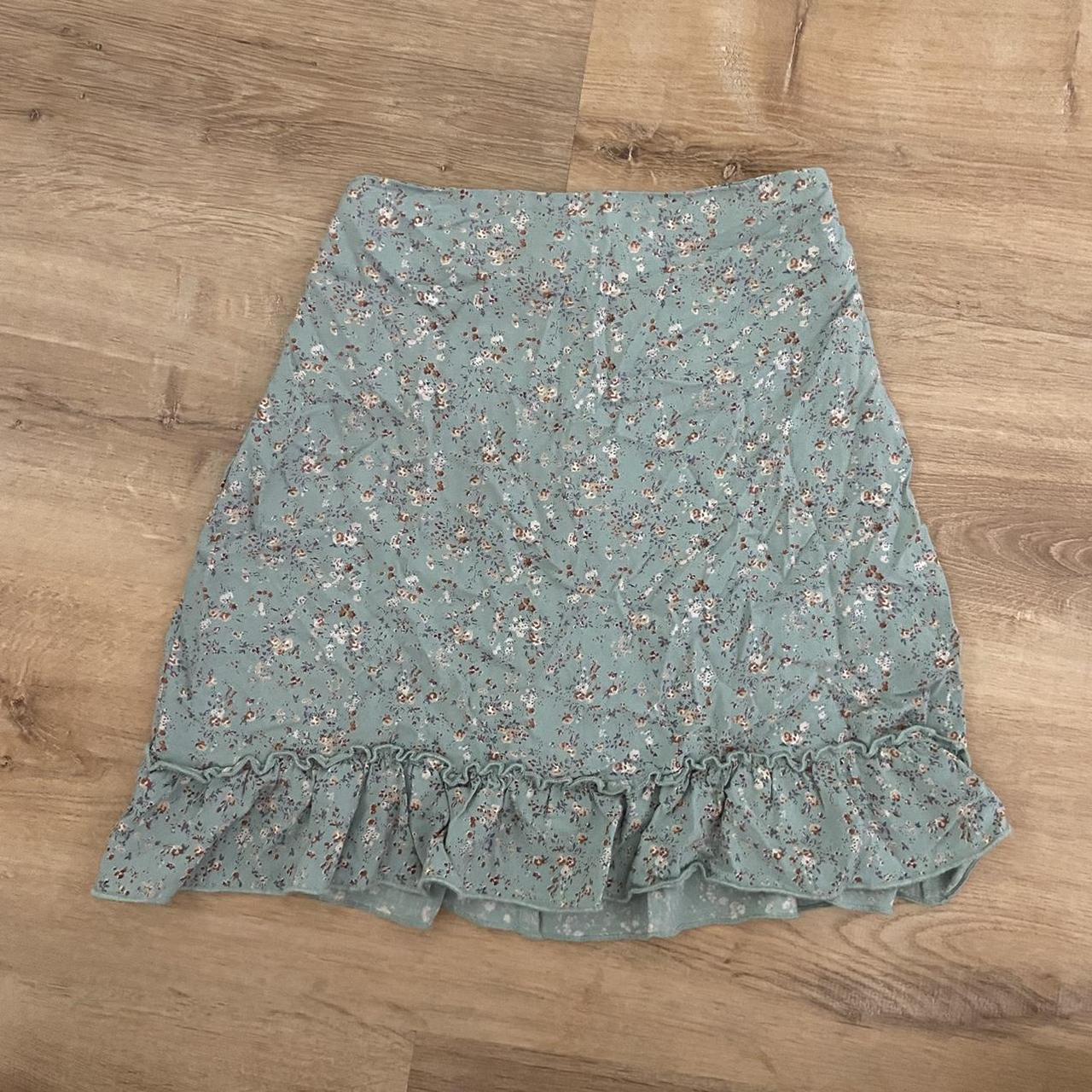 Brandy Melville Ruffle Mini Skirt Waist Depop