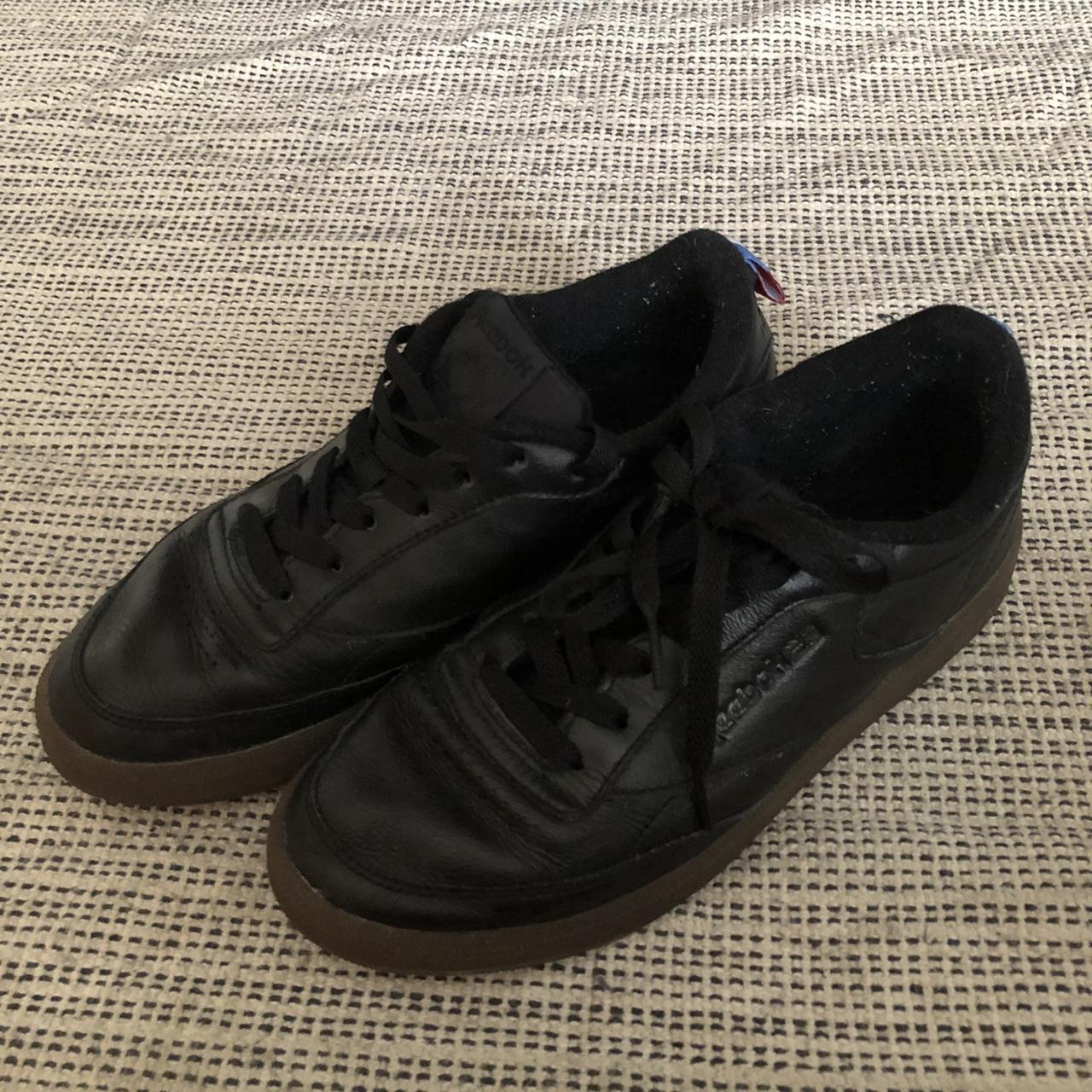 reebok club c 85 black leather