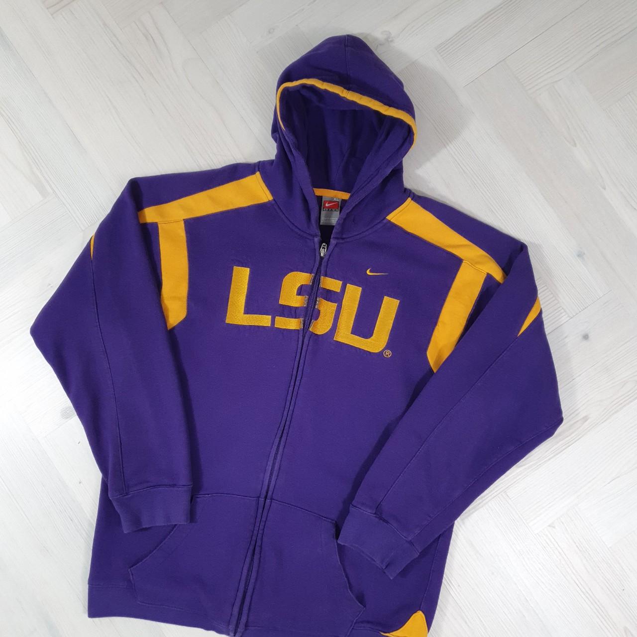 Vintage/Retro purple/yellow Nike LSU Louisiana State... - Depop