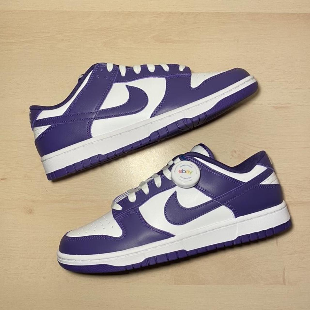 Nike Dunk Low Retro Court Purple Size - UK9 / US... - Depop