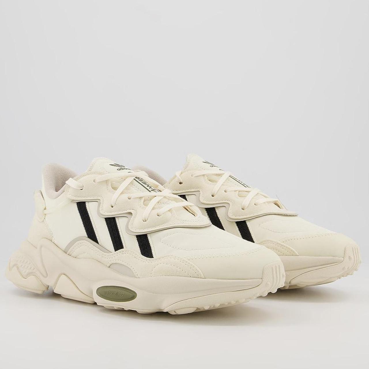 adidas originals ozweego trainers in cream and black