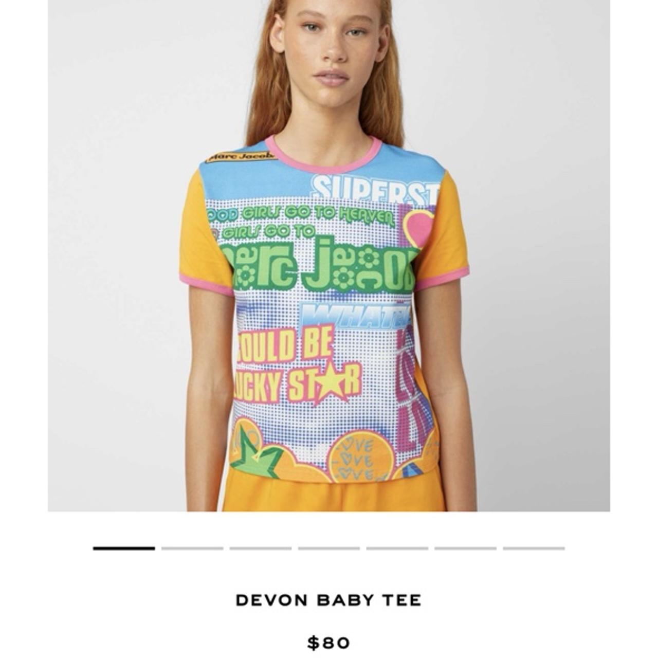 ISO devon lee carlson x marc jacobs baby tee in a | Depop