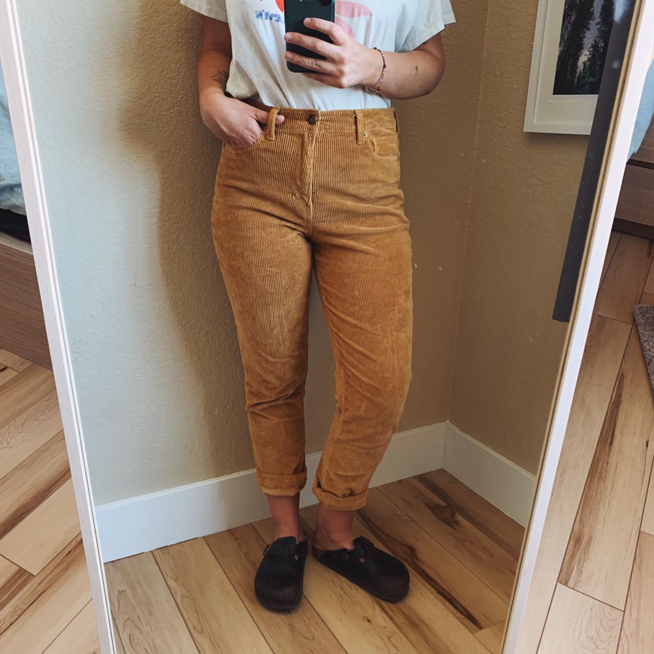 High Waisted Orangetan Corduroy Pants From American Depop 3425