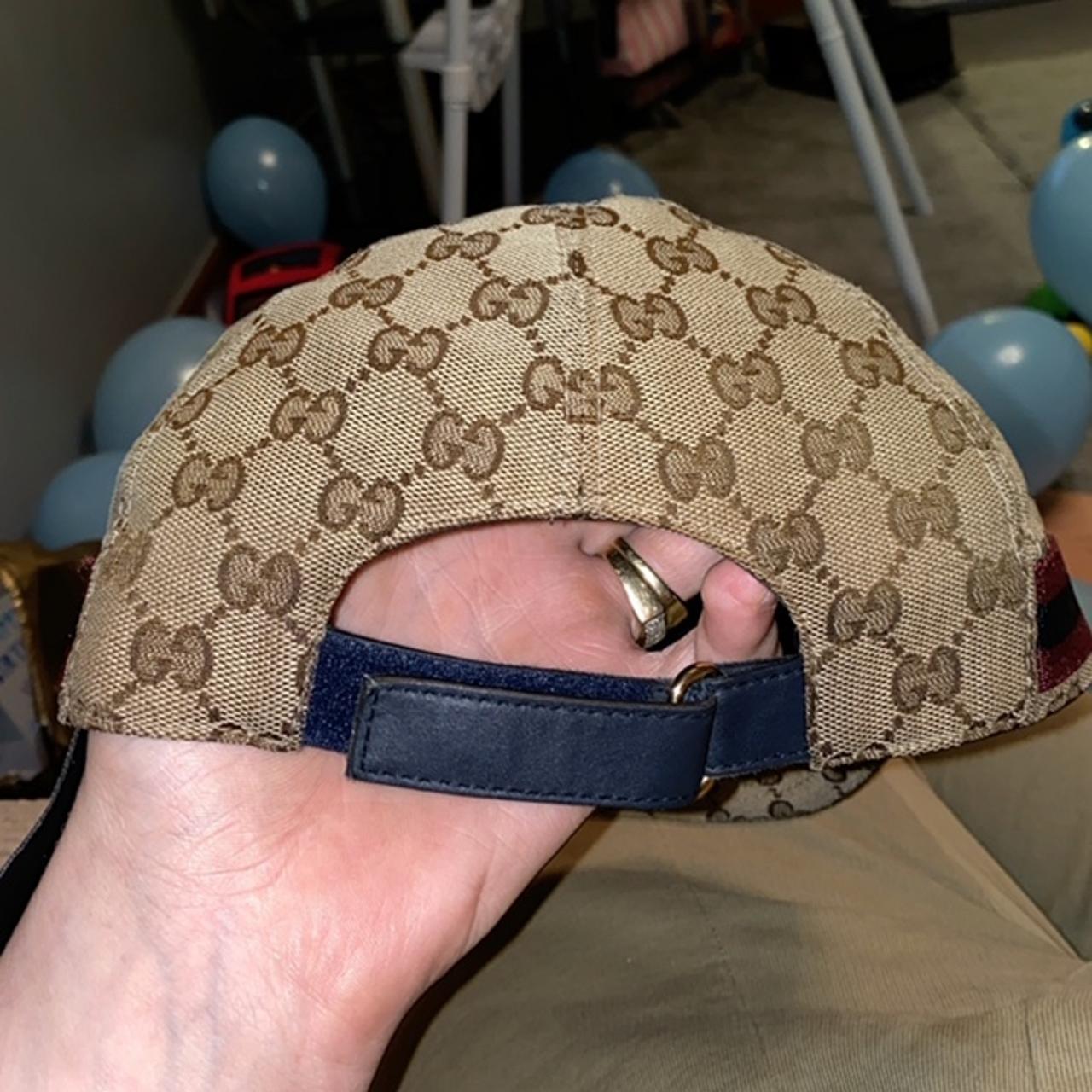 Blue/beige LIMITED EDITION Gucci cap 10/10 - Depop