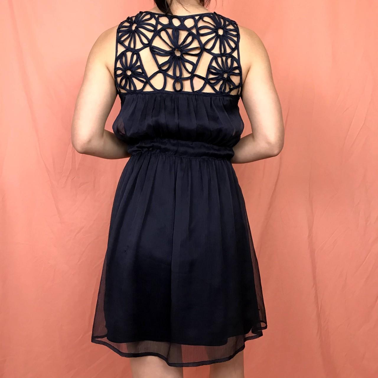 American Vintage Women's Navy and Blue Dress (3)