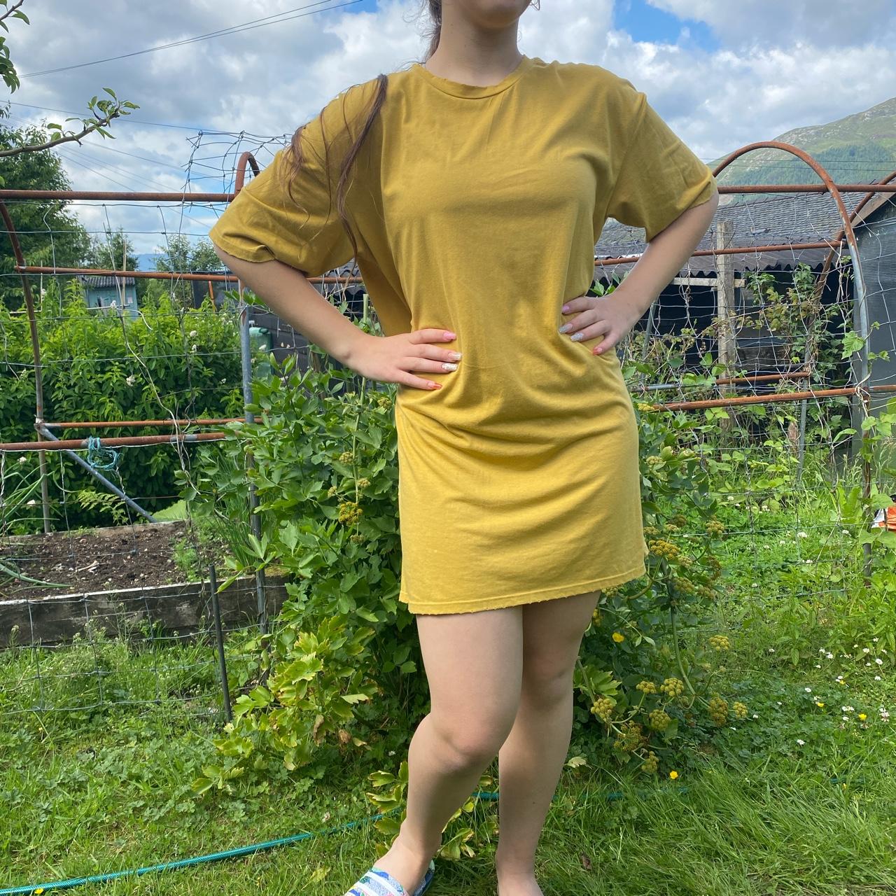 Zara mustard yellow clearance dress