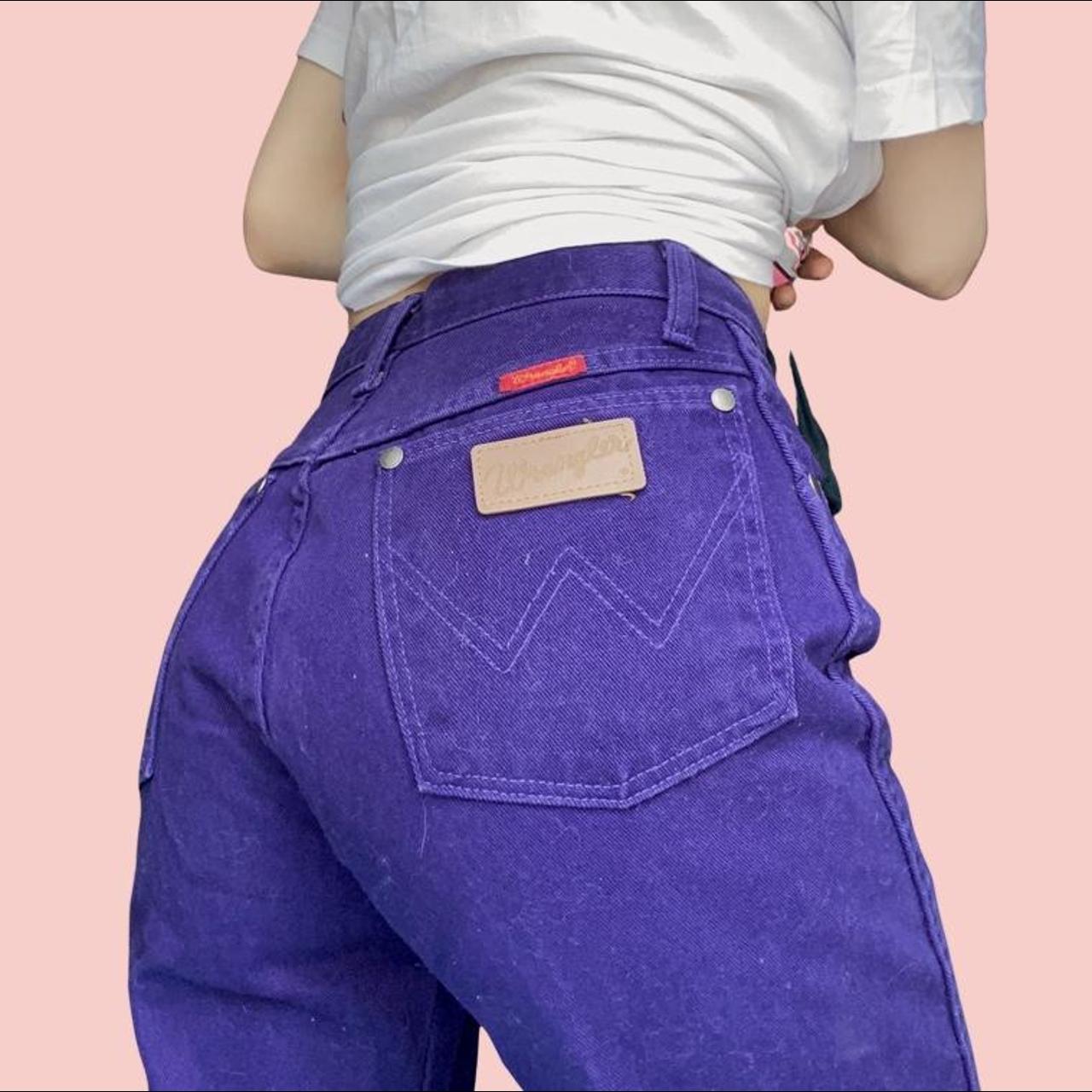 purple wrangler jeans