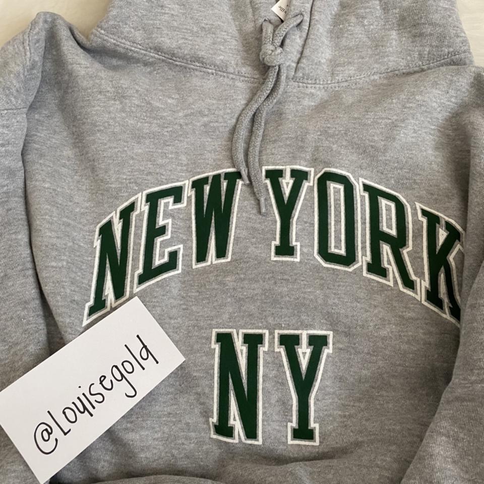 Brandy Melville New york colorblock hoodie Size OS - Depop