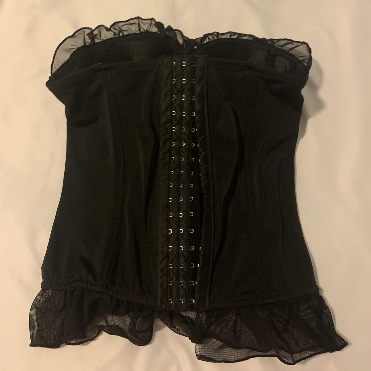 Satin purple mall goth corset top. This bustier... - Depop