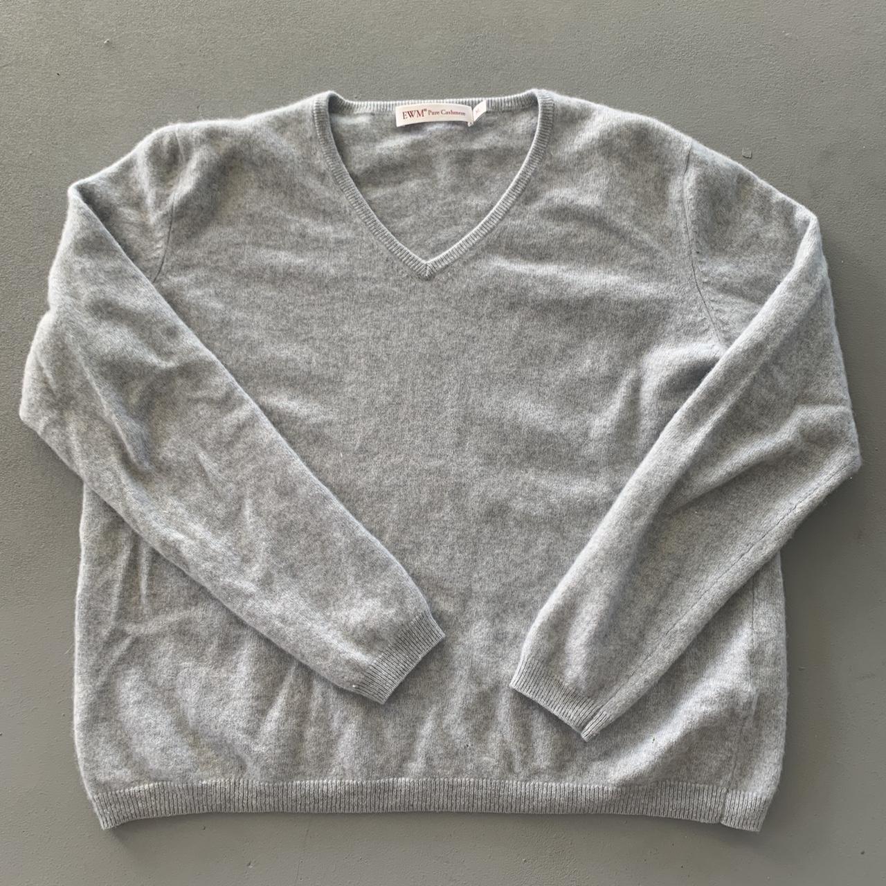 Light gray cashmere sweater! This grey sweater is so... - Depop