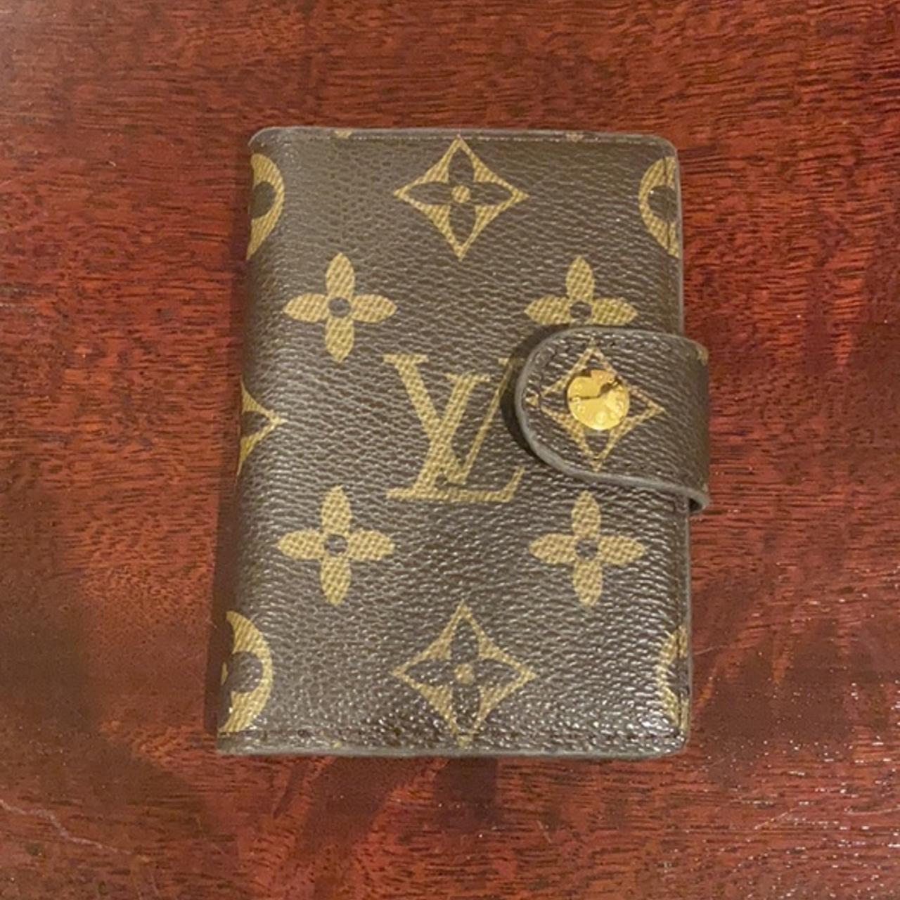 Vintage Louis Vuitton Brown Monogram Canvas Wallet - Depop