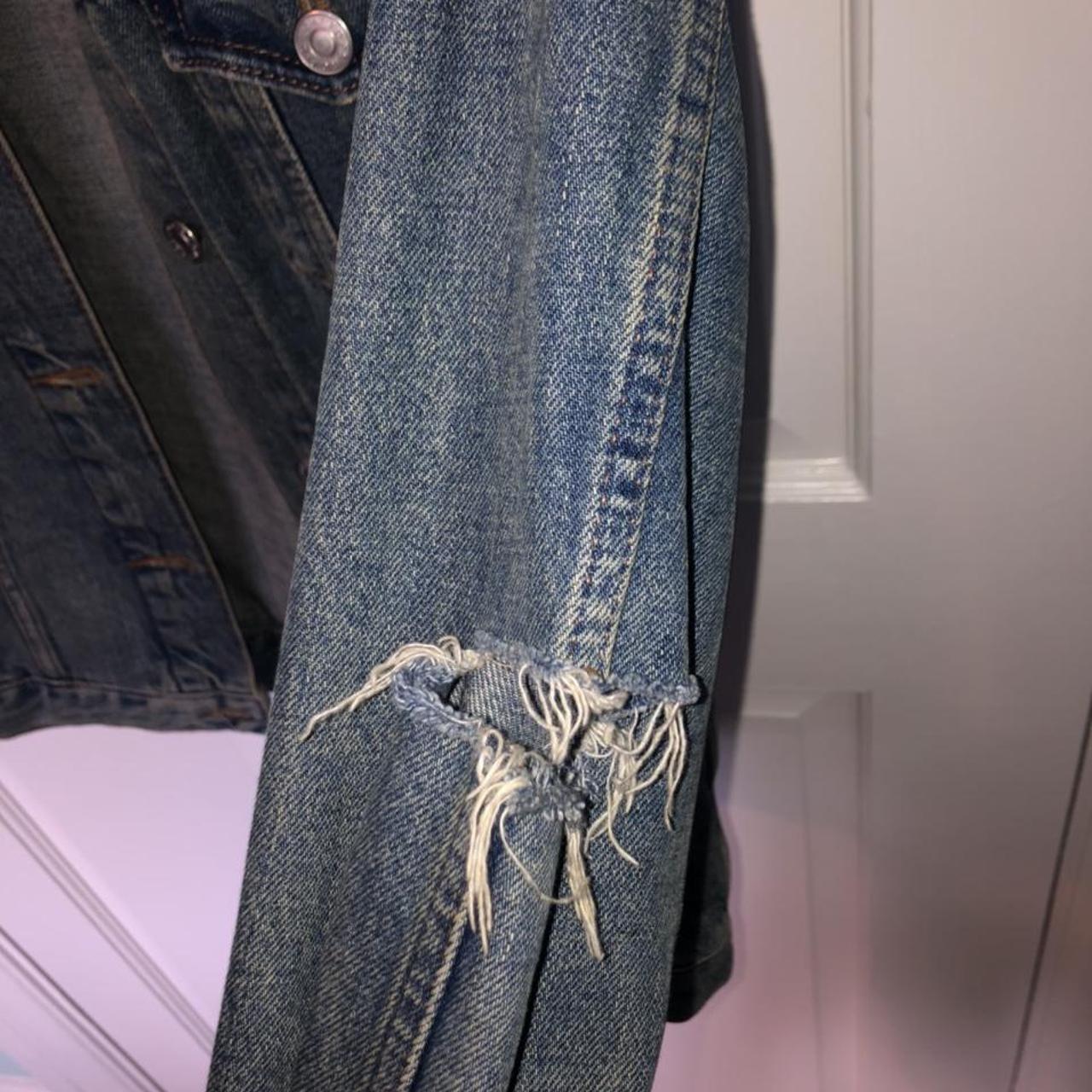 Topshop elbow rip sales denim jacket