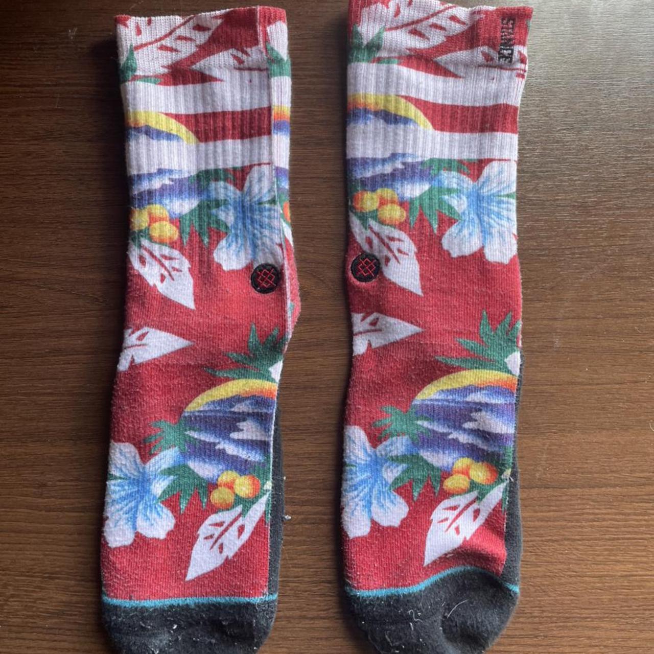 Stance Men's Red and Blue Socks