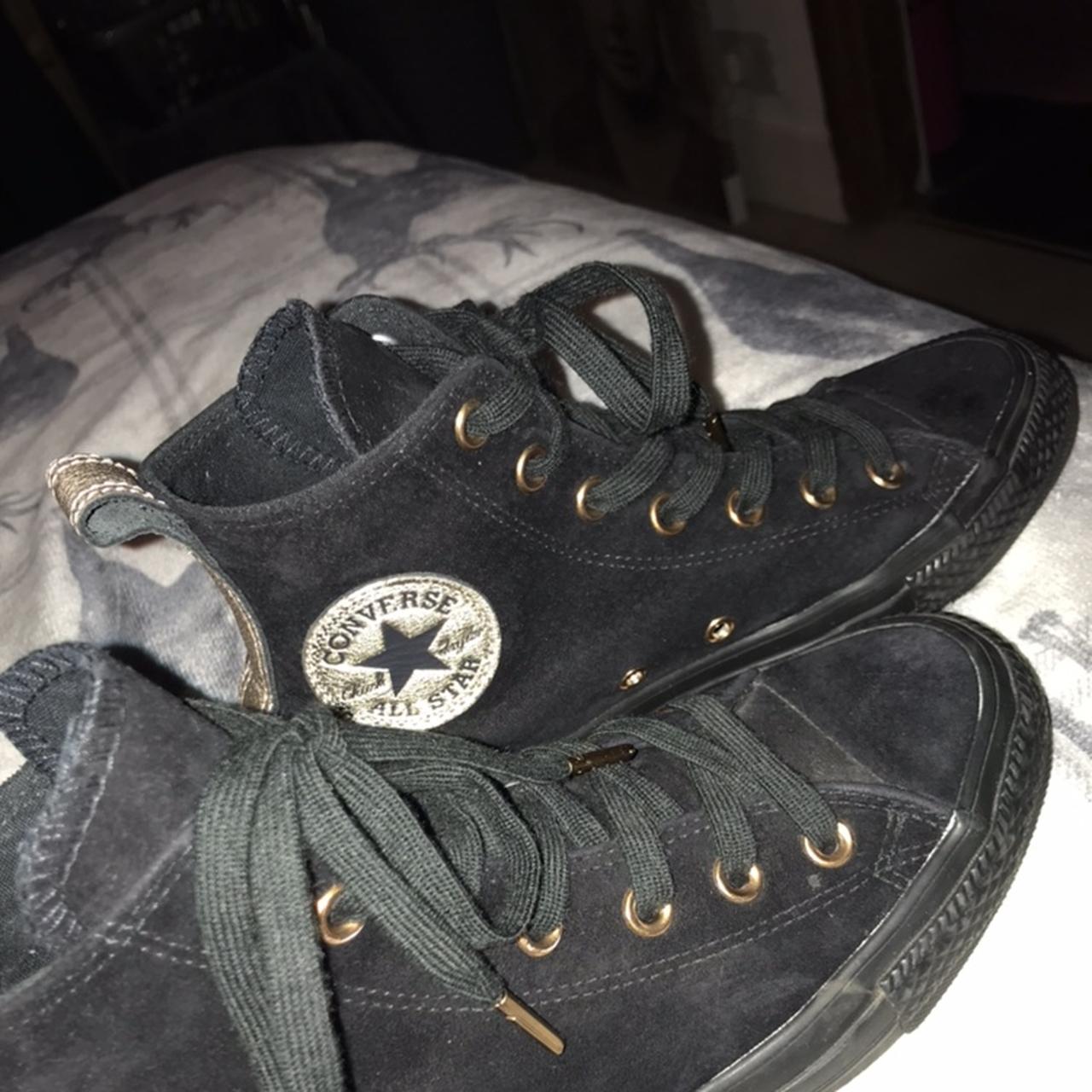 Brand New Converse Black with Rose Gold