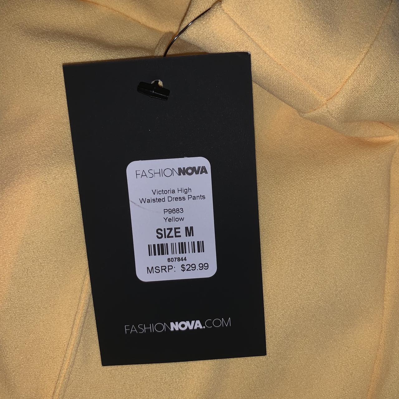 Fashion Nova. Yellow Legging Dress Pants. I didnt... Depop