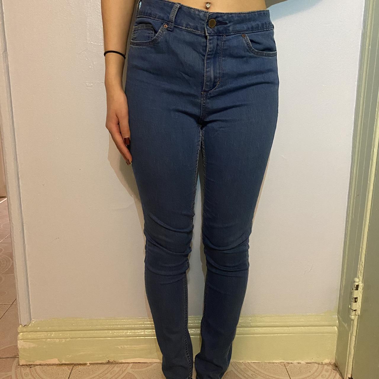 High waisted blue jeans #highwaisted #bluejeans... - Depop