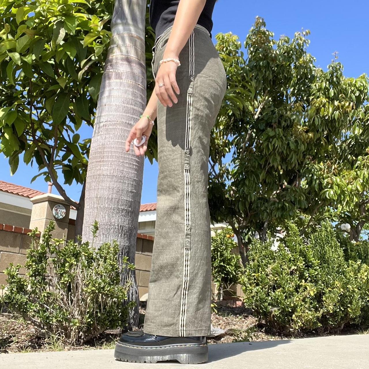 GREY STRAIGHT LEG WORK PANTS 🍄 These high waisted... Depop