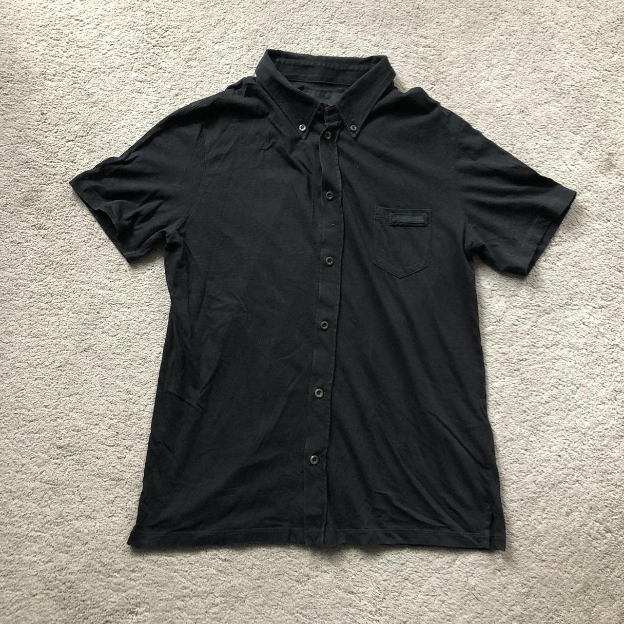 Prada mens button online down shirt