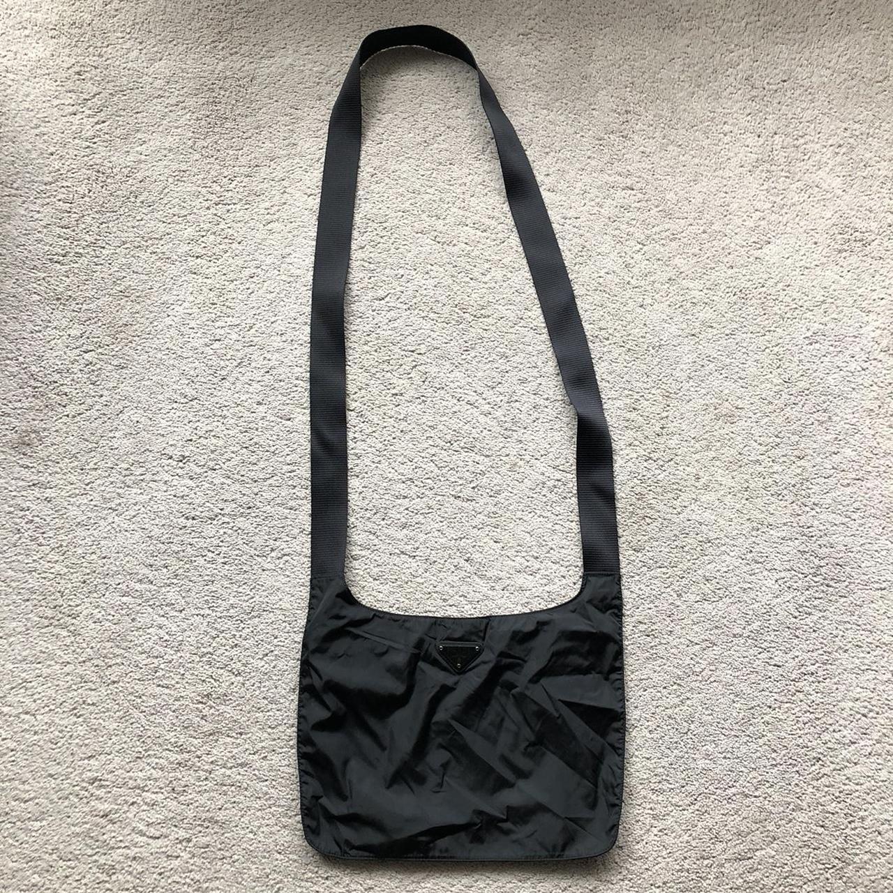 バッグ PRADA 1999SS archive LEATHER BODY BAG Vintage 1999 Prada Holster Ring Crossbody Bag Black | eBay