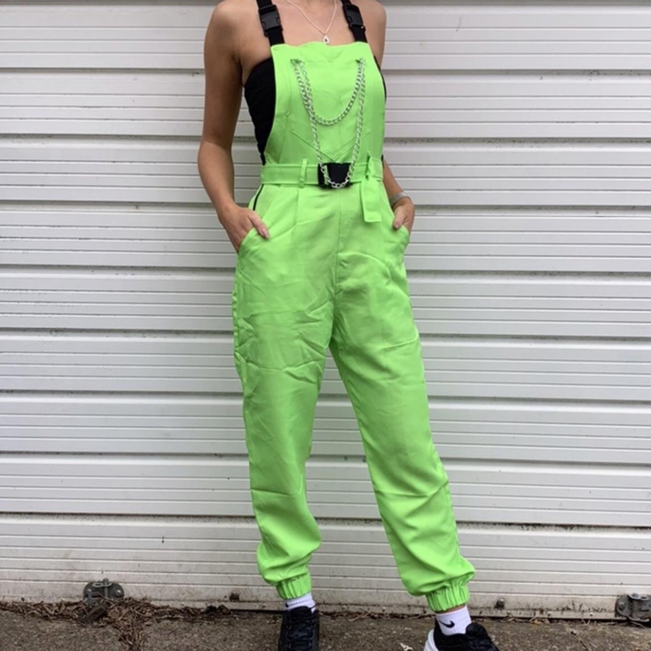 Neon hot sale green overalls