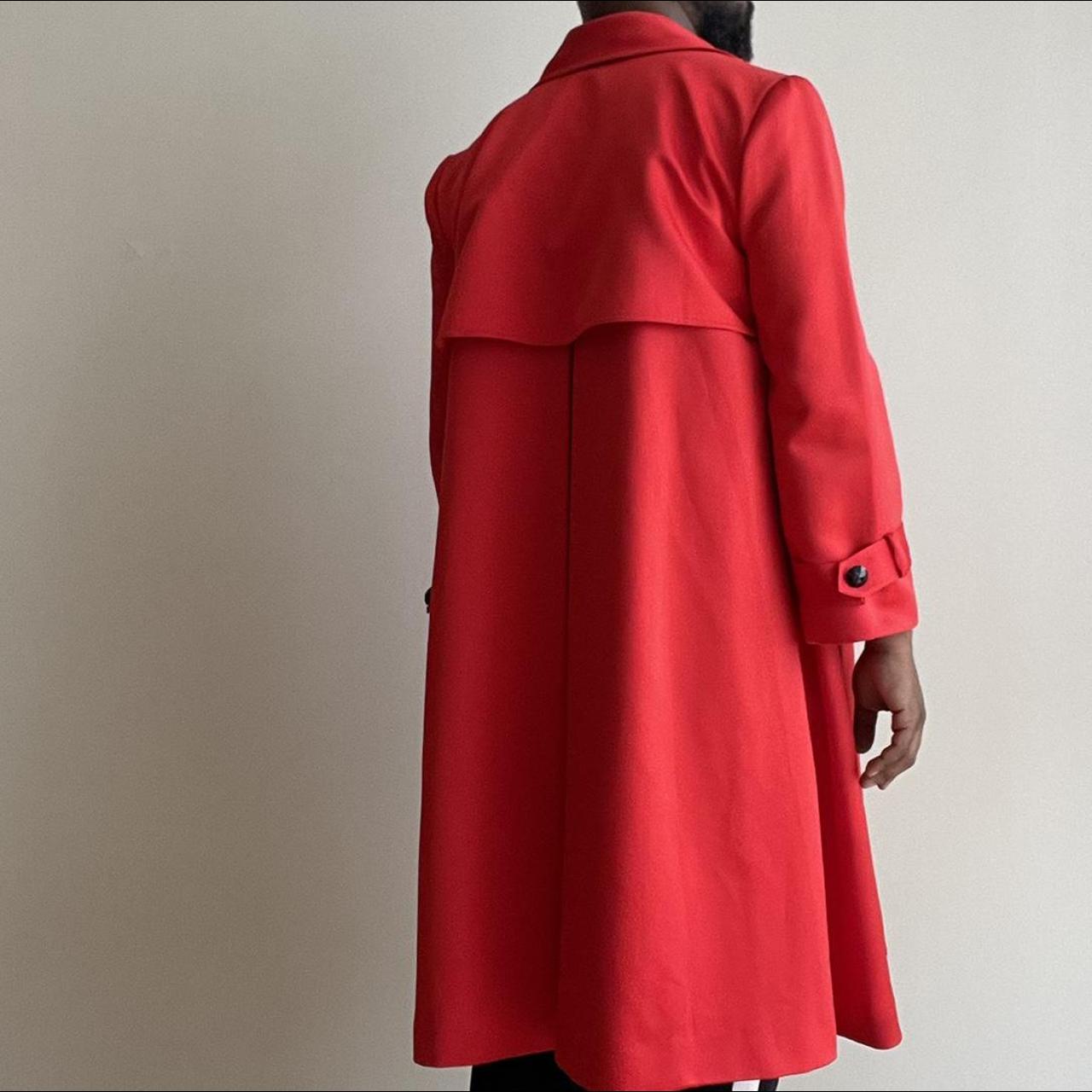 Women's Red and Black Coat | Depop