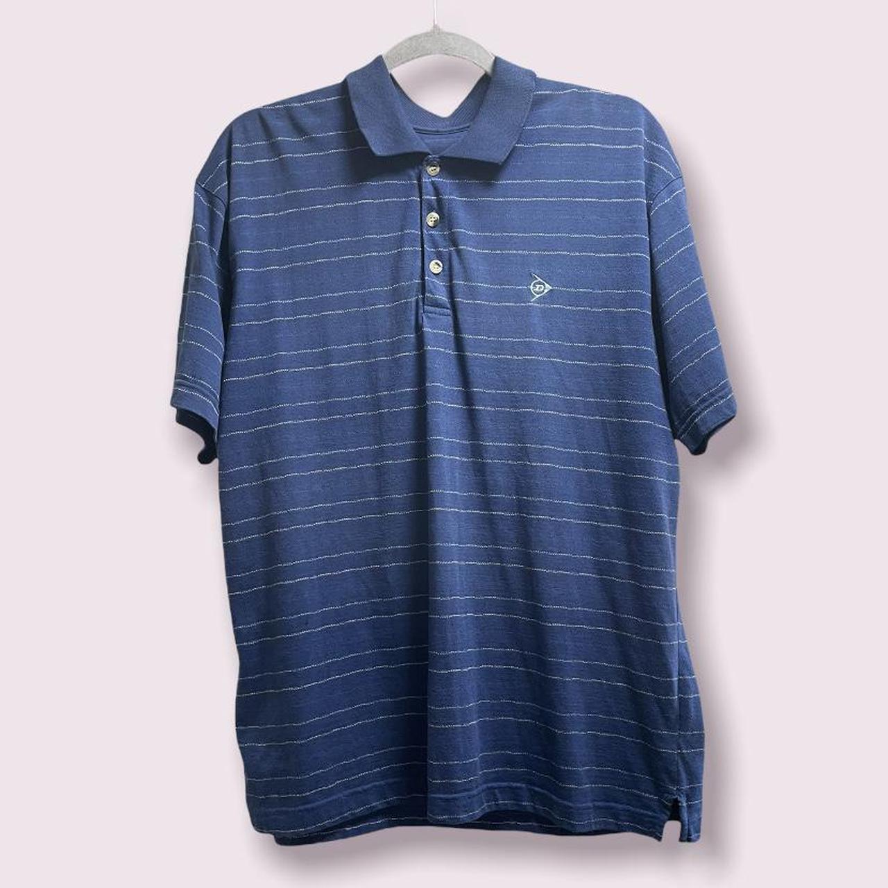 DUNLOP, vintage Golf polo in blue! Pretty decent... - Depop