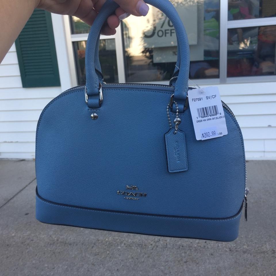 Baby blue coach purse online