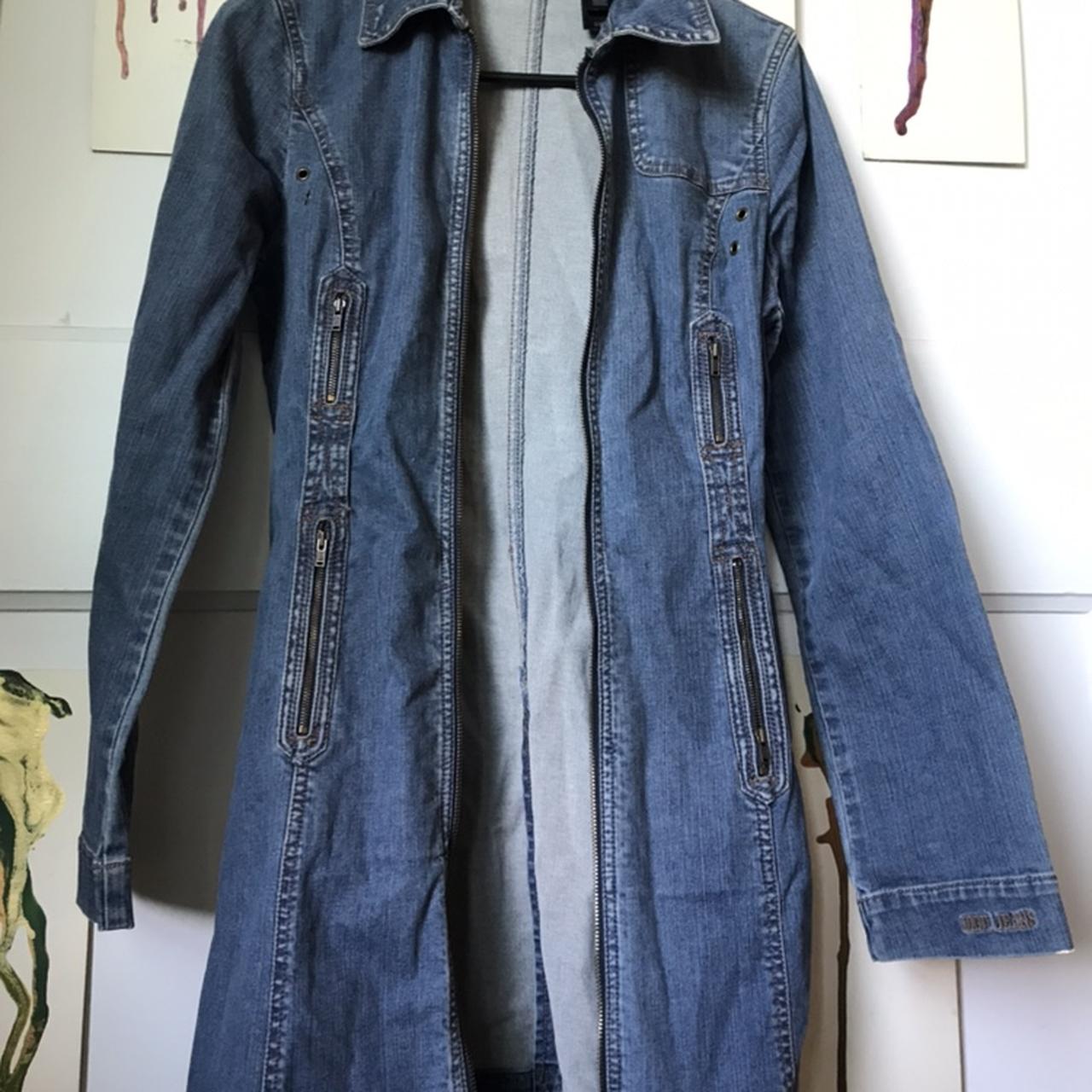 DKNY JEANS brand Denim Trench Jacket,