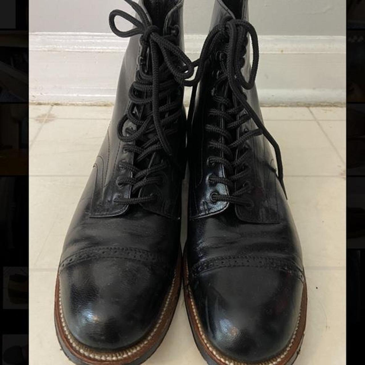 Black Stacey Adams Boots Mens size 6.5 Woman’s... - Depop