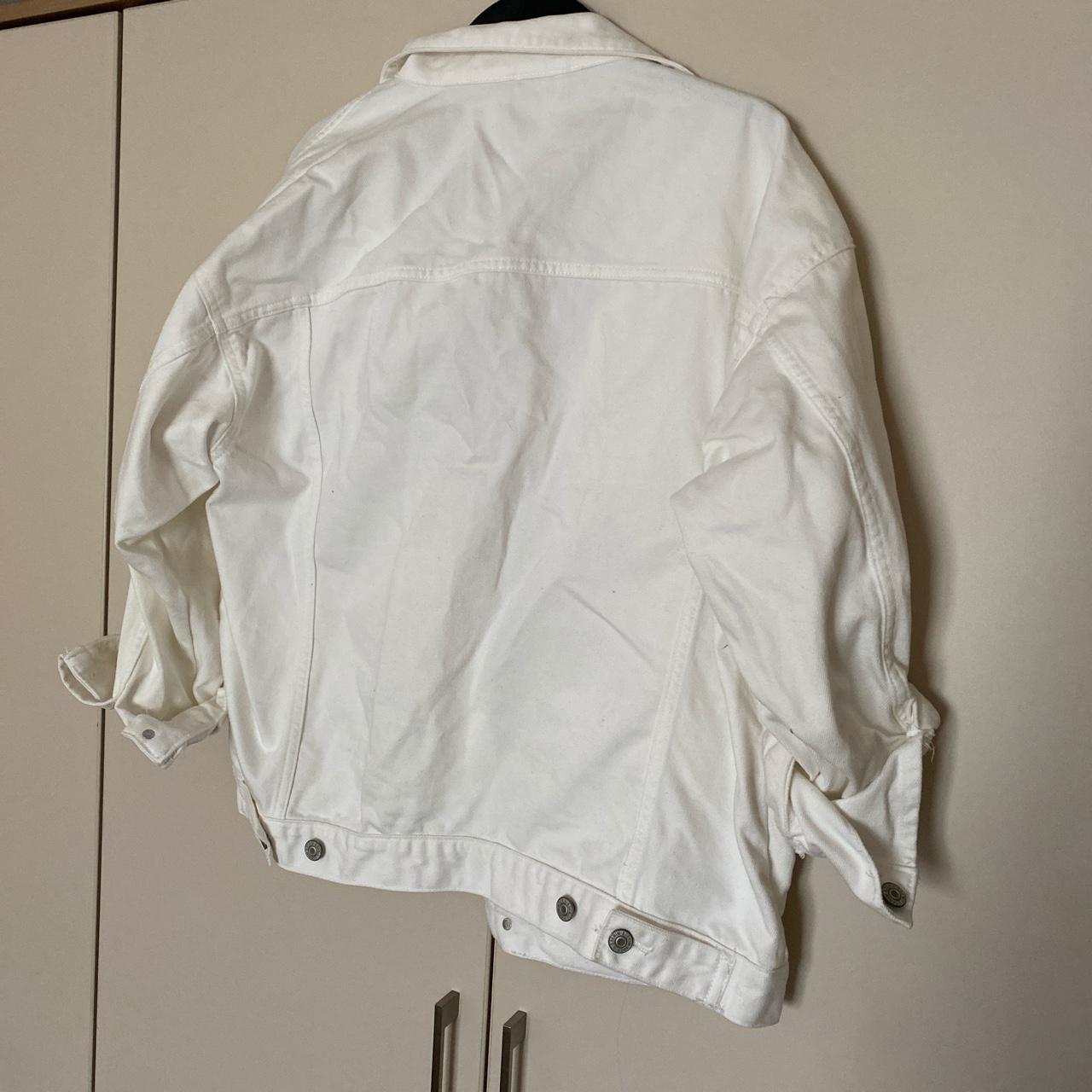 White H&M denim jacket Worn, good condition. I’m a... - Depop