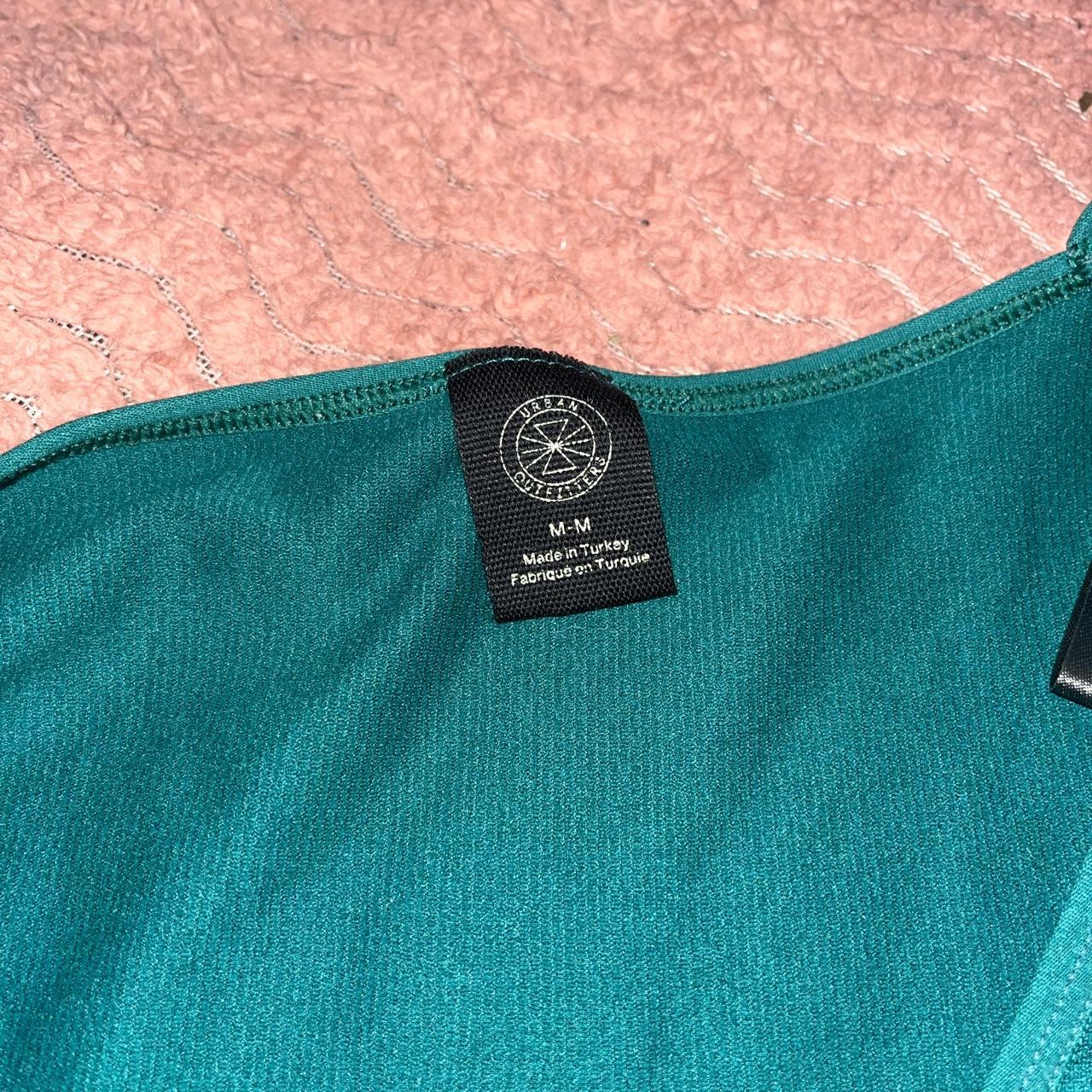 Urban outfitters long sleeve green wrap top - Depop