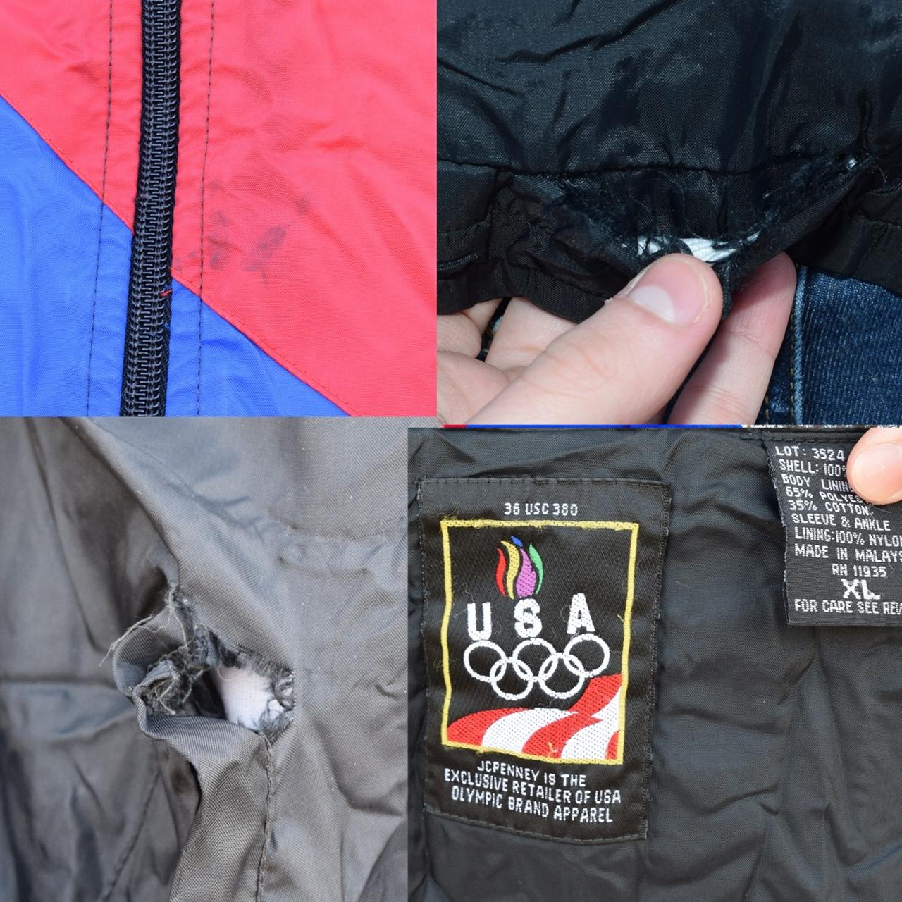 USA希少 アメリカ オリンピック ペーパージャケット ヴィンテージ USA】希少 アメリカ オリンピックデザイン ペーパージャケット