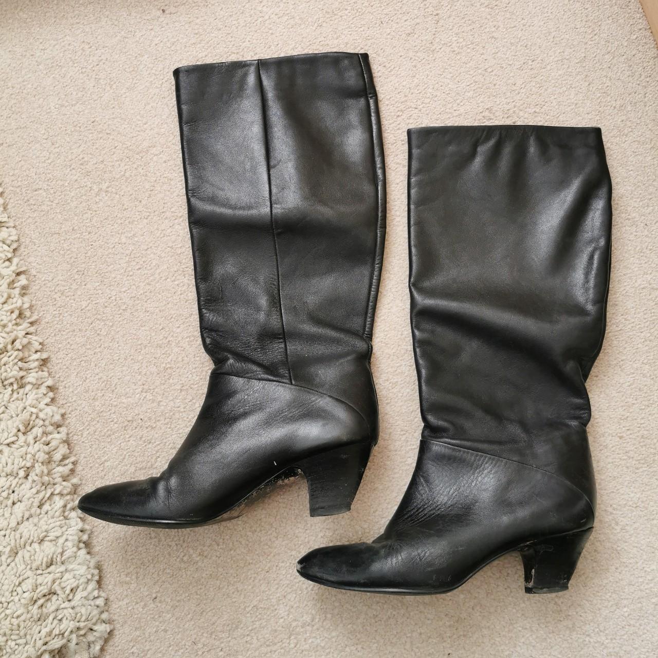 Soft leather calf deals length boots