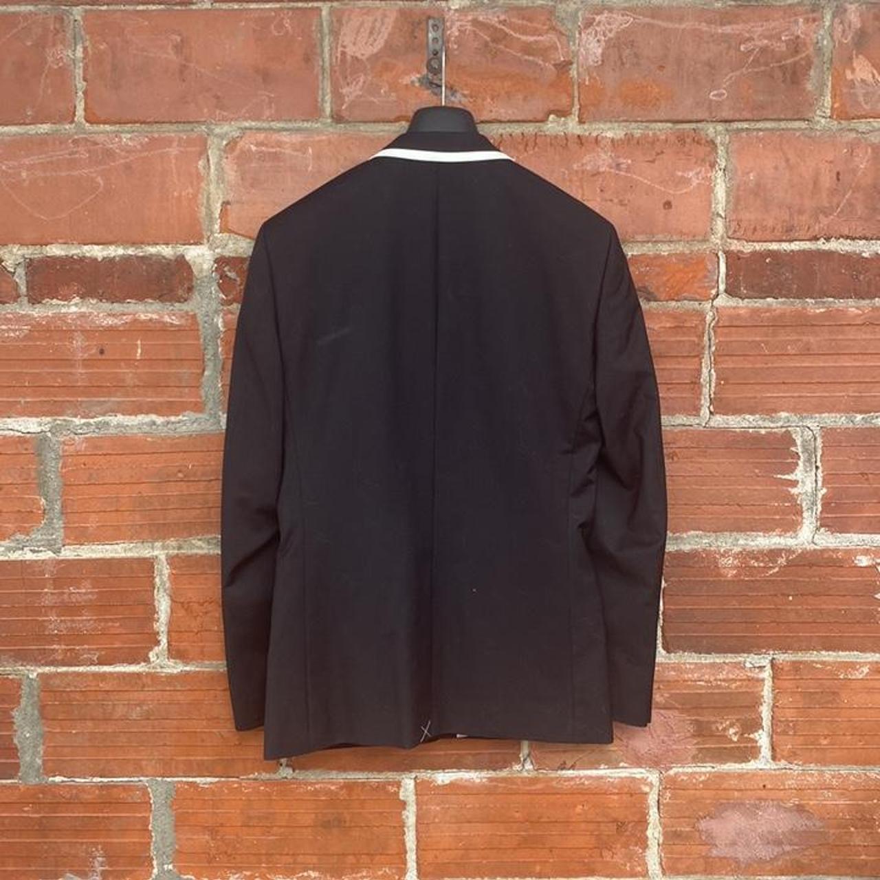 River Island Men's Black and White Tailoredjackets Depop