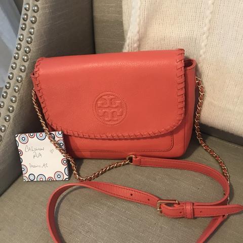 Hot Pink Tory Burch Emerson Combo Cross-Body - Depop