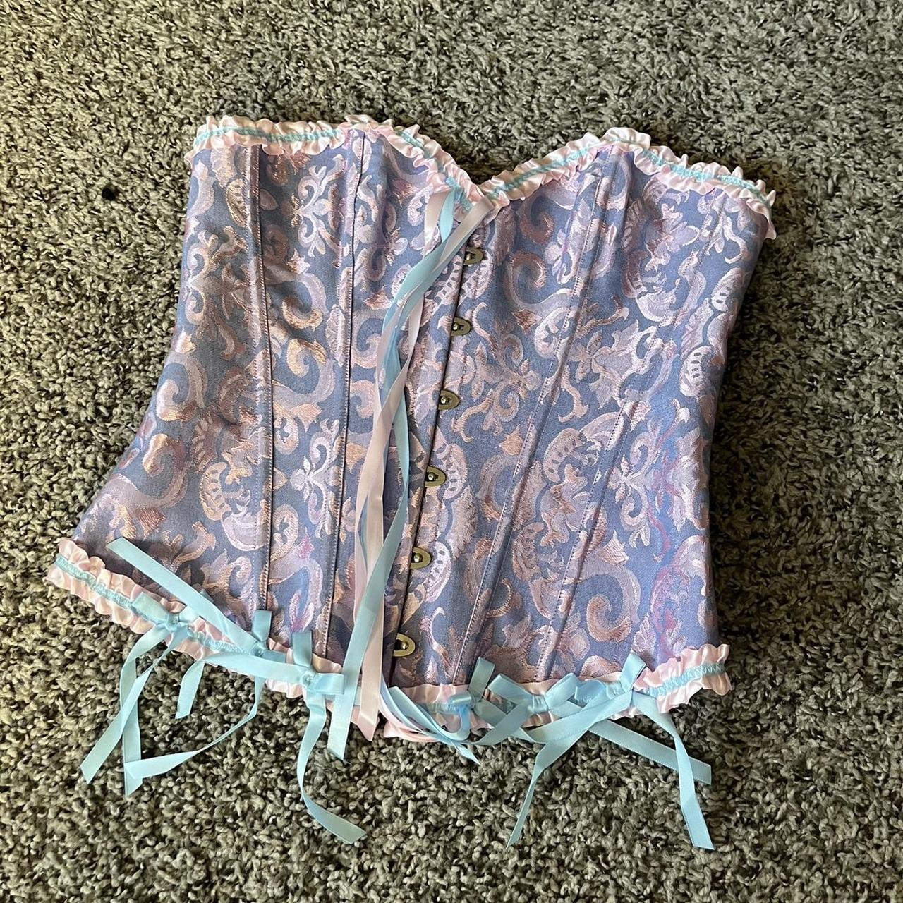 Women's Pink and Purple Corset | Depop