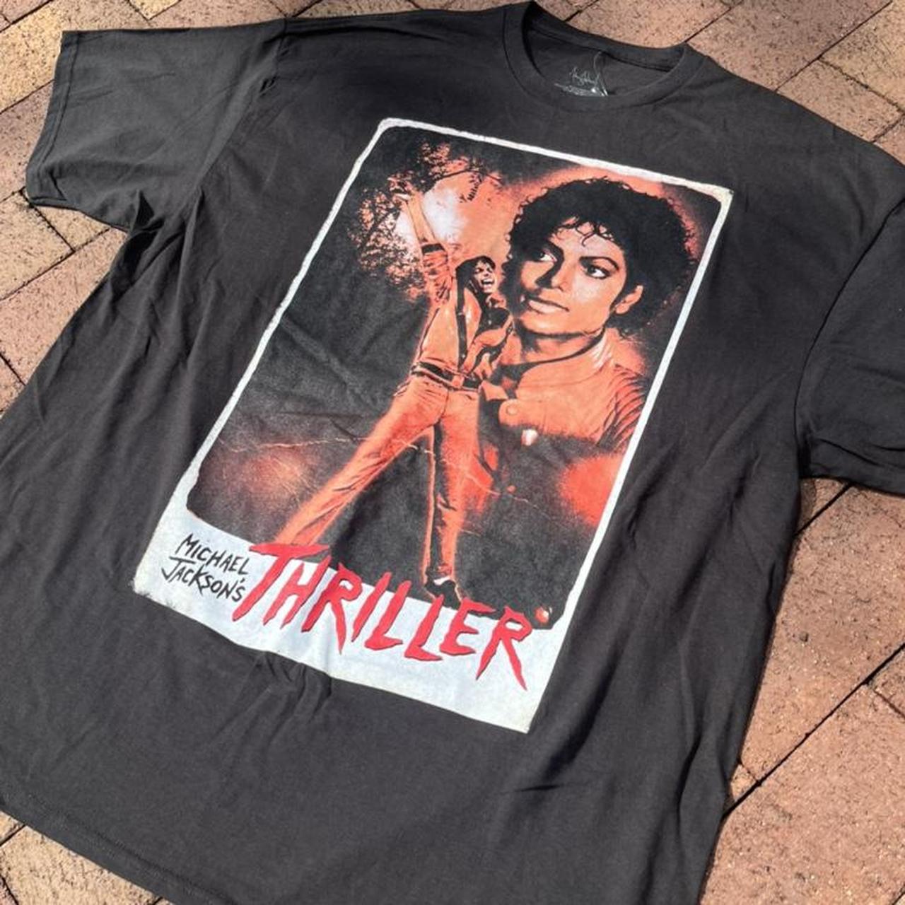 Vintage Michael Jackson Thriller t-shirt. Shirt is - Depop