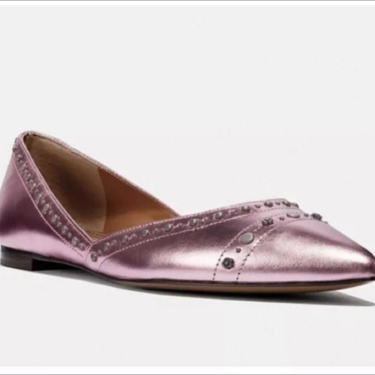 coach pointed toe flats