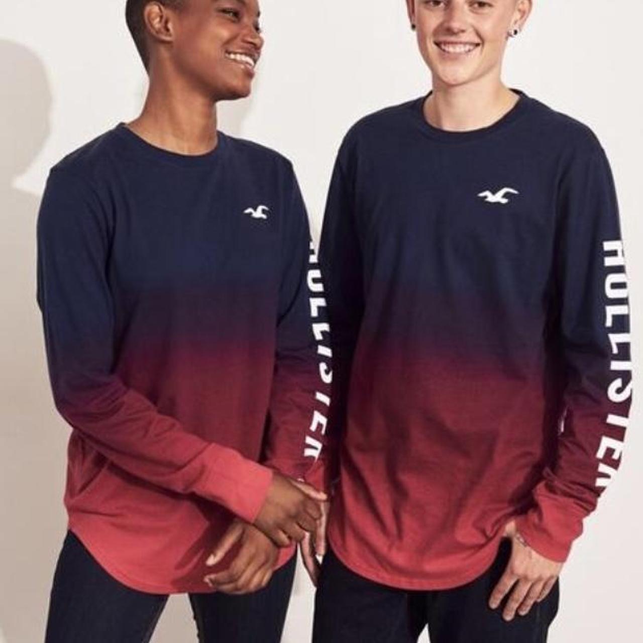 Hollister ombre best sale long sleeve