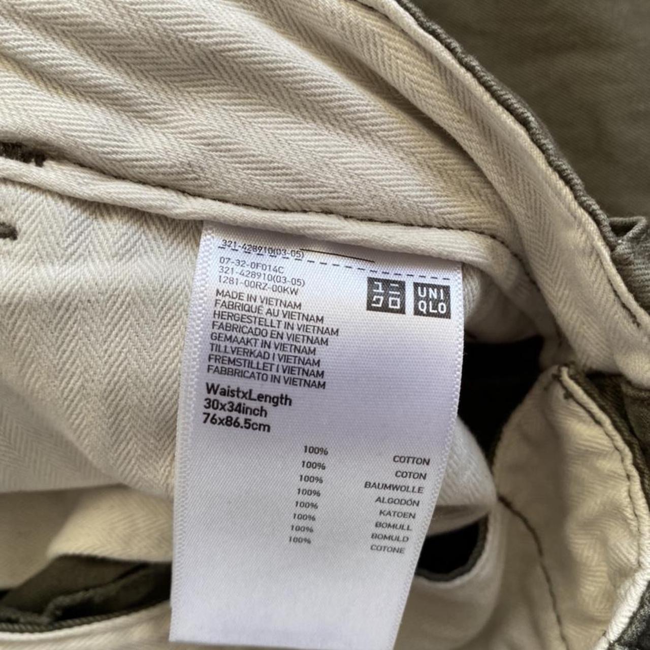 UNIQLO Men's Khaki Trousers | Depop