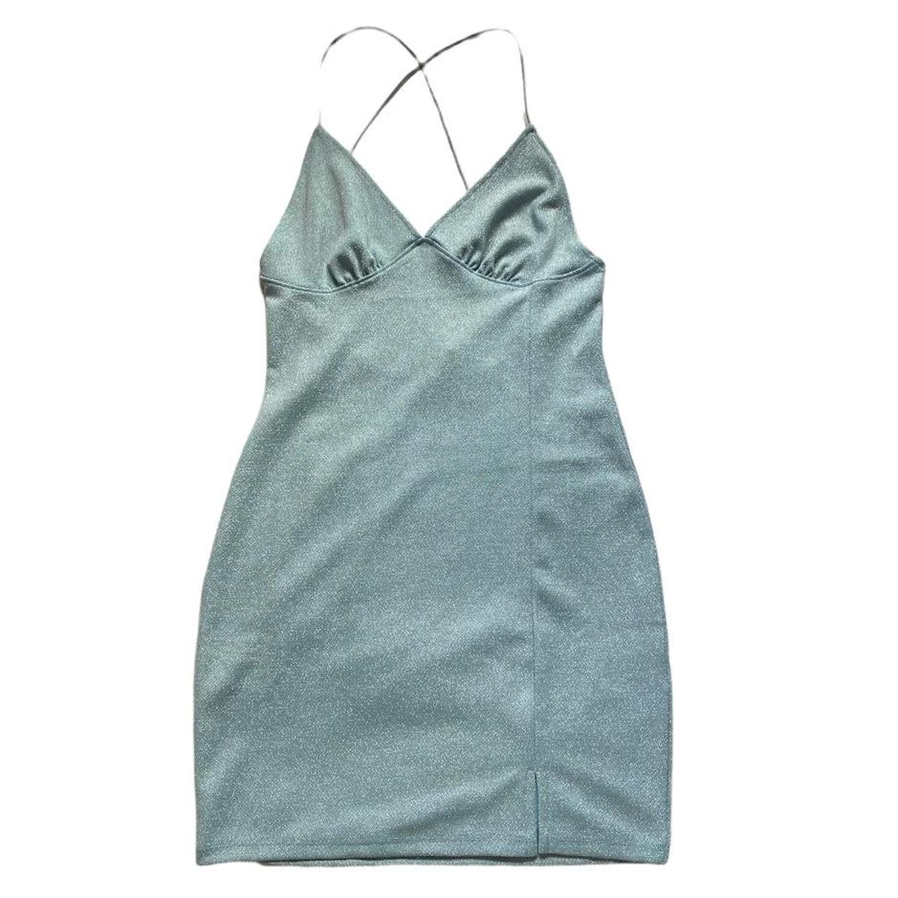 H&M Women's Blue Dress Depop