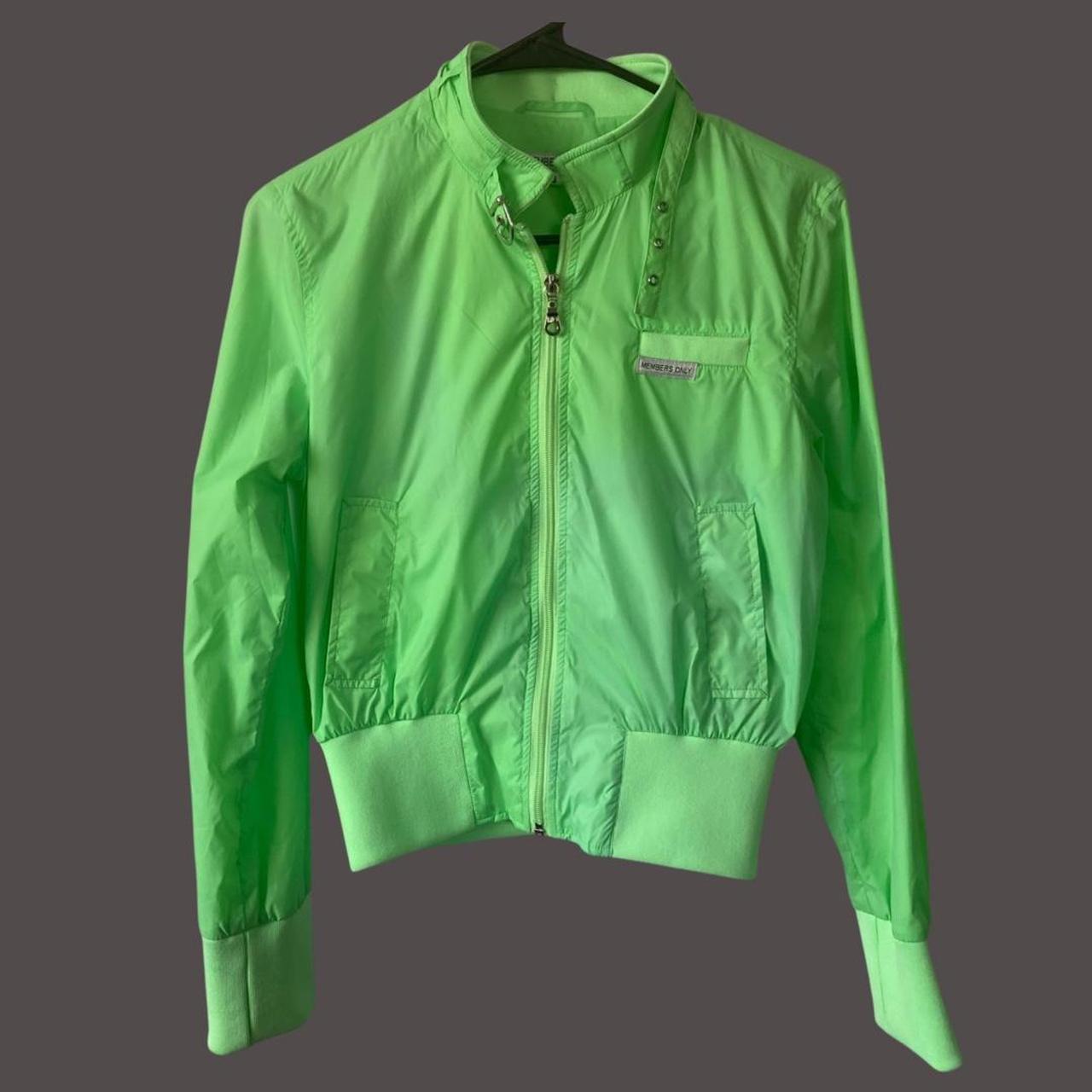 neon members only jacket