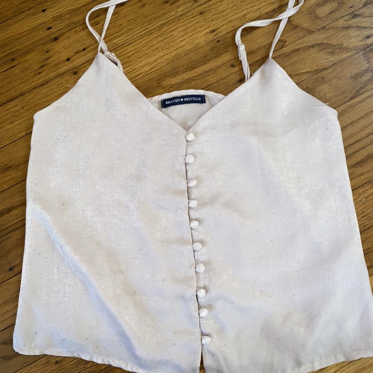 Rare brandy silk top. Dead stock and super cute and... Depop