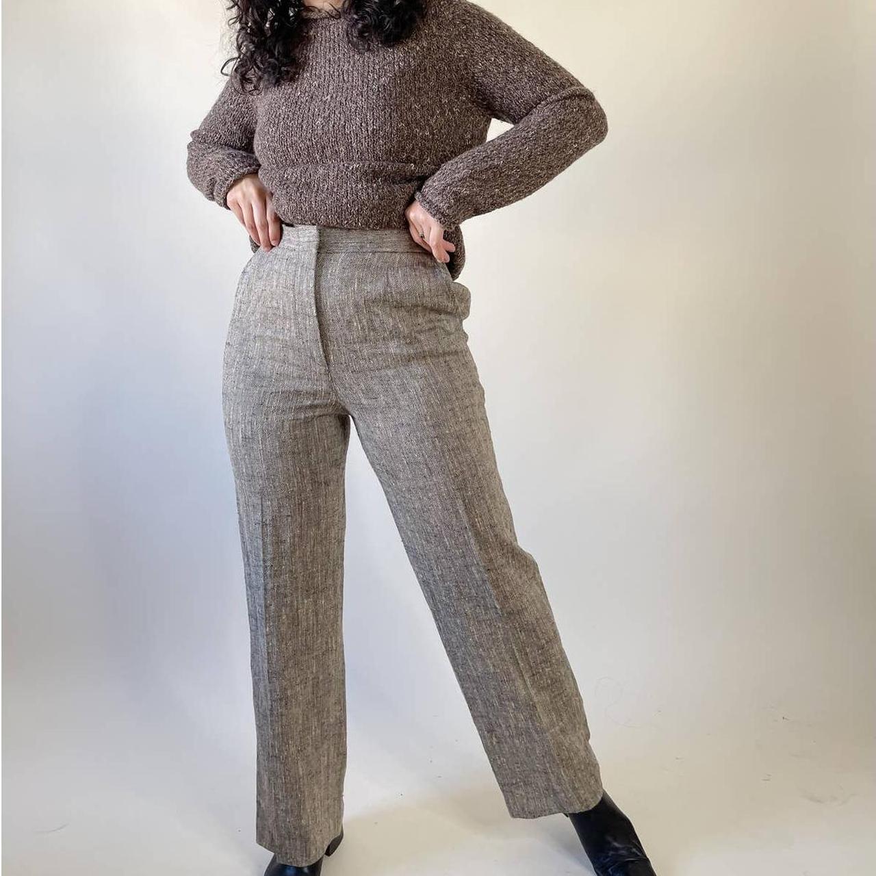 Women's Tan and Brown Trousers (3)