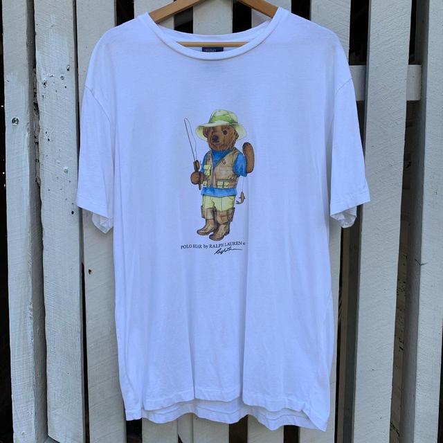 polo bear fishing t shirt